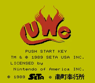 UWC (USA) (Proto) screen shot title